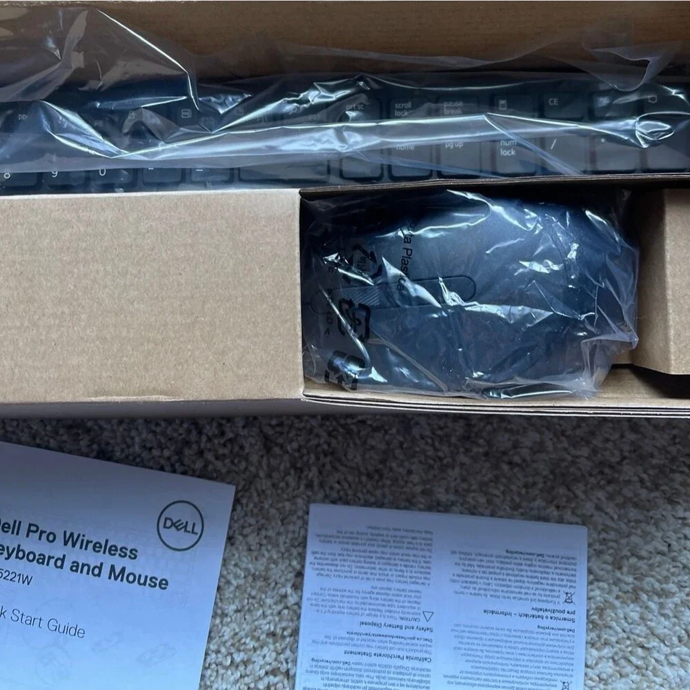 Dell Pro KM5221W Wireless Keyboard & Mouse set BNIB